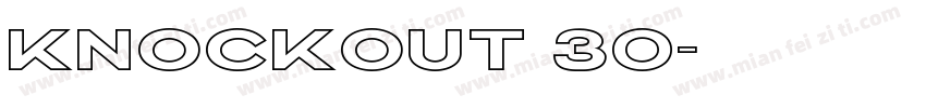 KNOCKOUT 30字体转换